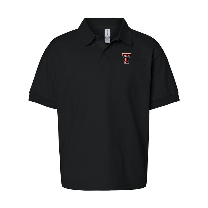 Youth Texas Tech Red Raiders  Gildan Dry Blend Jersey Polo